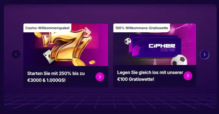 CipherWins Casino bonus