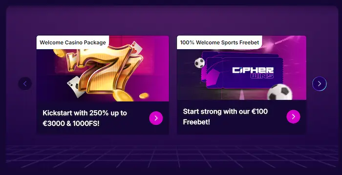 CipherWins Casino bonus