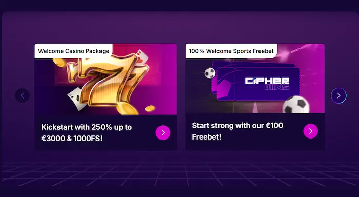 CipherWins Casino bonus